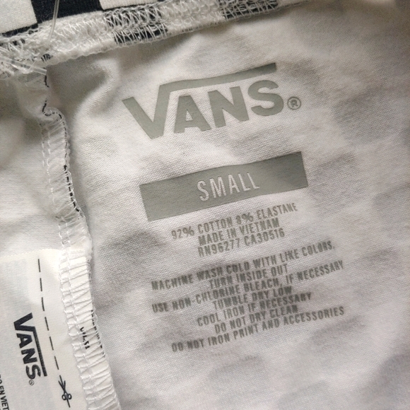 VANS NEW High-Rise Checkered Legging Shorts - Picture 10 of 12